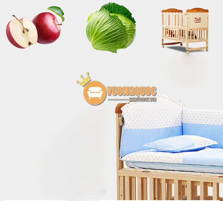 Giường cũi đa năng cho bé HP809A-3